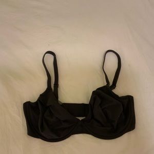Skims Fits Everybody  Unlined Underwire Bra in Onyx - 34DD